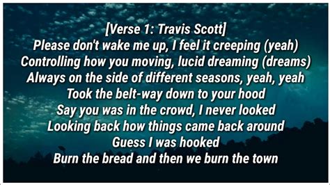 song lyrics wake up|wake up lyrics travis scott.